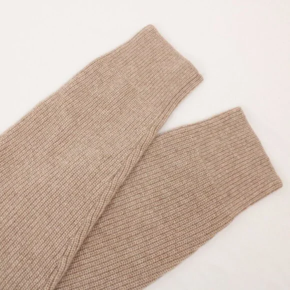 Quince Tan Cashmere Fisherman Cardigan Sweater - Picture 7 of 12